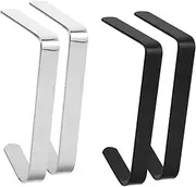 HYTROVE Under-Desk Headphone Hanger 4pcs Desk Bag Hanger for School Office Handbag Purse Small Rack