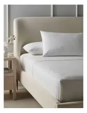 [Heritage] Cotton Flannelette Sheet Set in White