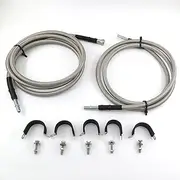 Stainless Steel Braided Fuel Lines Kit Fuel Hose 819-816 Fit for Chevrolet SilveradoGMC 150025003500 2004-2008