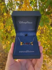 **DMG'D BOX**Disney Parks Exclusive Crislu Disneyland Marquee Necklace - Silver