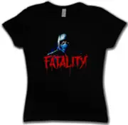 VINTAGE SUB-ZERO FATALITY WOMAN T-SHIRT - Scorpion MK Raiden Mortal Kombat