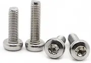 M1.4 M1.6 M2 M2.5 M3 M4 M5 M6 M8 5-50pcs Round Stainless Steel 304 Pan Head Torx Screw Six Lobe Machine Screws ISO14583 GB2672(40mm,M3 20pcs)