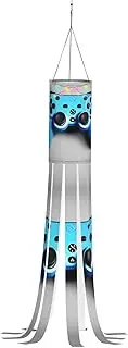 Halloween Garden Blue Game Controller Windsock Lights Halloween Lighted Windsock for Patio Yard Pathway Party Decor