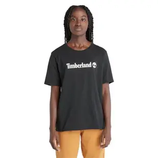 Timberland 女款黑色品牌LOGO短袖T恤|A6AZP001