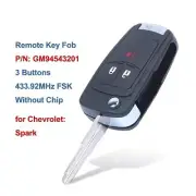 Remote Car Key Fob for Chevrolet Spark 3 Buttons 433.92Mhz FSK P/N: GM94543201