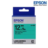 在飛比找蝦皮商城優惠-EPSON LK-4GBP 綠底黑字 標籤帶 粉彩系列 (寬