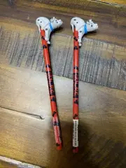 Disney 101 Dalmatians Pencil Toppers Applause Pencils PVC Lot 2 J2