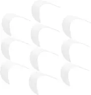 [VALICLUD] 10pcs Visor Brim Round Removable Bra Cups XL Hats Sizer Cap Molder Bender Baseball Hat Shaper Liner Hat Brim Shaper Baseball Hat Insert Baseball Hat Brim Insert Plastic White