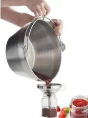 Jam Making Maslin Pan Stainless Steel Preserve Pot & Handle Bucket,Camping Pan (