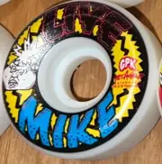 (4 Live Mike) Topps Garbage Pail Kids Get A Grip Series 2 Skateboard Wheels