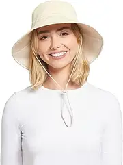 [Solbari] Wide Brim Beach Hat UPF50+ UV Protection, Sun Protective Hat