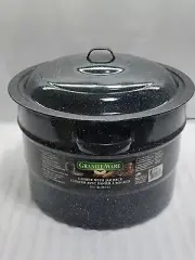 Granite Ware Columbian Home Water-Bath Canner 21.5 Quart -NO RACK