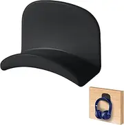 DECONESS Headphone Stand, Black Desk Headphone Hook for Wall Mount, Headset Hook Under Desk, Headphone Hanger for Gaming Headphones, Earphone, Cables