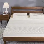 100% Natural Latex Mattress Topper Firm Support 4 Inch Twin Size and Long lasting Memory Foam Mattress Topper Hypoallerge80x190cm (31x75in)