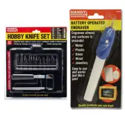 Handy Hardware Hobby Knife Blade Craft Cutter Knife Set With Case & Engraving