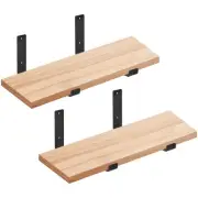 4 Packs Shelf Brackets 10 Inch Wall Mounted Floating Brackets for Hanging