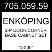 IKEA ENKÖPING 2-p Door/corner Base Cabinet Set 705.059.59