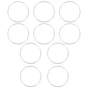 10 Pcs Metal Rings Christmas Tree Ornaments Diy Dreamcatcher Metal Macrame Rings
