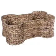 Pet Toy Box Organizer Wicker Storage Basket Bin Organize Chew Toys Doggy Puppy