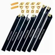 12Mm Lathe Turning Tool Thread Holder Set of 21pcs - 7 Rods + 14 ReplaceableBits