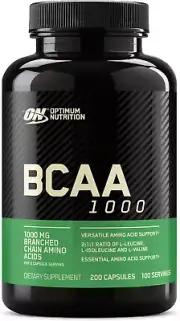 Instantized BCAA Branched Chain Essential Amino Acids Capsules, 1000Mg, 200 Coun