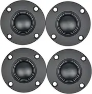 VENEKA 4Pcs Tweeter 1.5Inch 6Ohm 30W Dome Silk Film Tweeter HiFi Treble Speaker Audio Loudspeaker with Heatsink