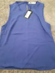 Warehouse Sleeveless Top. Colbalt Blue. Size 12. BNWT