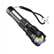 Ozoffer 900000 Lumens XHP50 Zoom Flashlight LED Rechargeable Lamp Torch