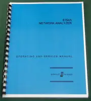 HP 8754A Operating & Service Manual: 11"X17" Foldouts & 3 ring binder