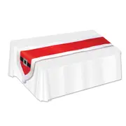 Christmas Party Supplies Santa Suit Fabric Table Runner