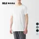 男涼爽柔滑圓領短袖T恤【MUJI 無印良品】