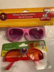 Sesame Street Elmo & Peanuts Snoopy Kids' Sunglasses ~ 2 pair Set