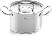 Fissler Original Profi Collection/Stainless Steel Cooking Pot (Diameter 20 cm, 3.9 L) Pots with Metal Lid, Inner Scale - Induction, Silver