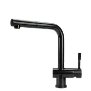 Sigge - Stainless Steel Kitchen Mixer Tap With Pull-Out - Satin Black Finish