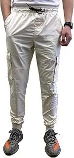 [Southpole] Men's Lightweight Tech Woven Jogger Pants, Cargo Pockets, Quick Dry
