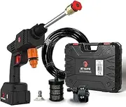 Jet Hawk – Portable Cordless High-Pressure Washer As Seen on High Street TV - Use Any Water Source – 6 in 1 - Inc Spray Nozzles, 5m Hose, Hose Connector, Free Soap Dispenser Bottle & Hard Carry Case