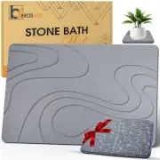 Non Mat Stone Bath With Two Gifts Water Absorbing Diatomaceous Earth Shower
