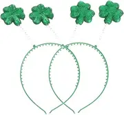 [Ciieeo] 2pcs Shamrock Headbands for Patrick's Day Festival Comfortable Hair Accessories for Party Celebrations Lightweight and Design