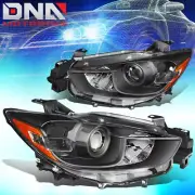 FOR 2013-2016 MAZDA CX5 PAIR OE STYLE PROJECTOR HEADLIGHT LAMPS SET BLACK/AMBER (for: Mazda)