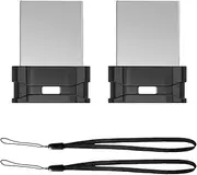 [K&ZZ] 32GB 2 Pack Ultra Fit USB Flash Drives Small Thumb Drive with Lanyard Low Profile USB Drive Mini Flash Drive 32 GB USB 2.0 Memory Stick Zip Drive, Black