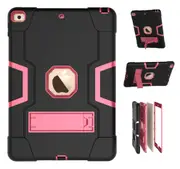 MCC Stylish Shockproof iPad 10.2 2020 8th Gen Case Cover Kids Apple iPad8 [Black+Magenta]