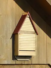 BRIXTON BAT HOUSE - NATURAL FINISH WITH REDWOOD STAINED ROOF