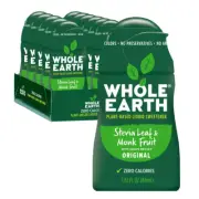 Whole Earth Stevia & Monk Fruit Liquid Sweetener, Original, No Erythritol, 1.62