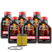 6L Motul 8100 X-MAX 0W40 Wix Filter Motor Oil Change Kit For Mini Cooper API SN (for: Mini)