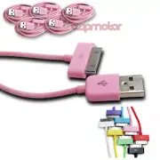 5X 6FT USB SYNC DATA POWER CHARGER CABLE APPLE NEW IPAD IPHONE IPOD TOUCH PINK