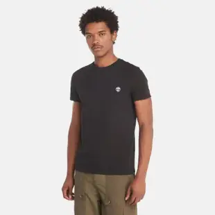 【Timberland】男款黑色休閒短袖T恤(A2EKJ001)
