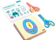 Kids 100 Pc Cutting Paper Set B Craft Scissors Early Learning Art Hand