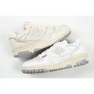 胖達）NEW BALANCE NB 550 麂皮 拼接 中性款 BB550PWG 白色 BB550PWD 米色 女