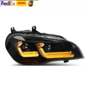 For BMW X5 E70 2007-2013 Headlights Upgrade LED DRL Laser Projector Head Lamps