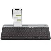 Logitech K580 Unifying Slim Easy Switch Multi-Device Wireless Keyboard - 18 months Battery Life, Mac/iOS/Andriod/Windows, Bluetooth + USB - Graphite 920-009210